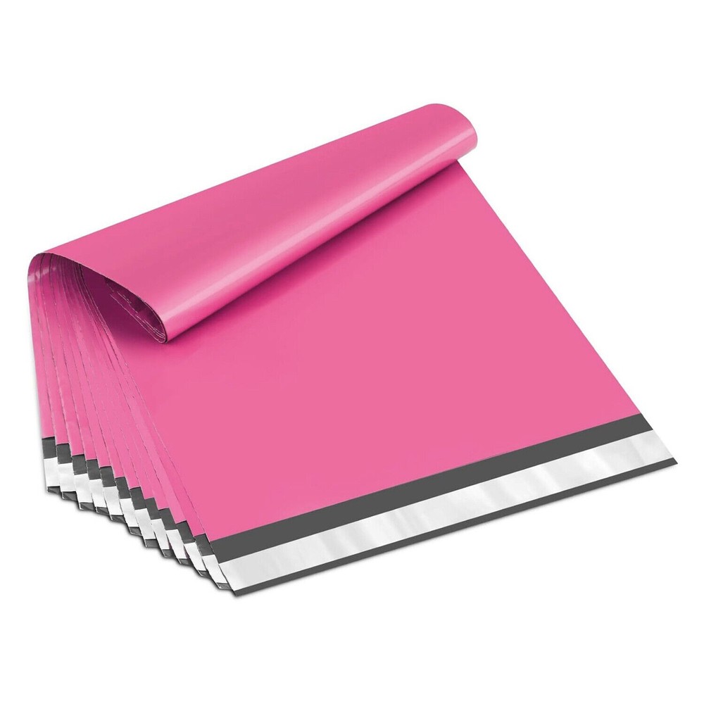 19″ x 24″ Pink Poly Mailers Plastic Envelopes Shipping Bags 200 Pcs 2 Mil