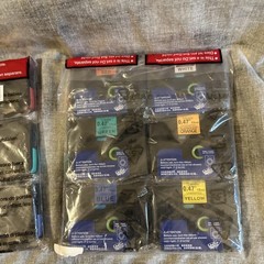 2x! 6PK Black-on-Color Label Tape for Brother TZe-B31-731 12mm 0.47 Inch