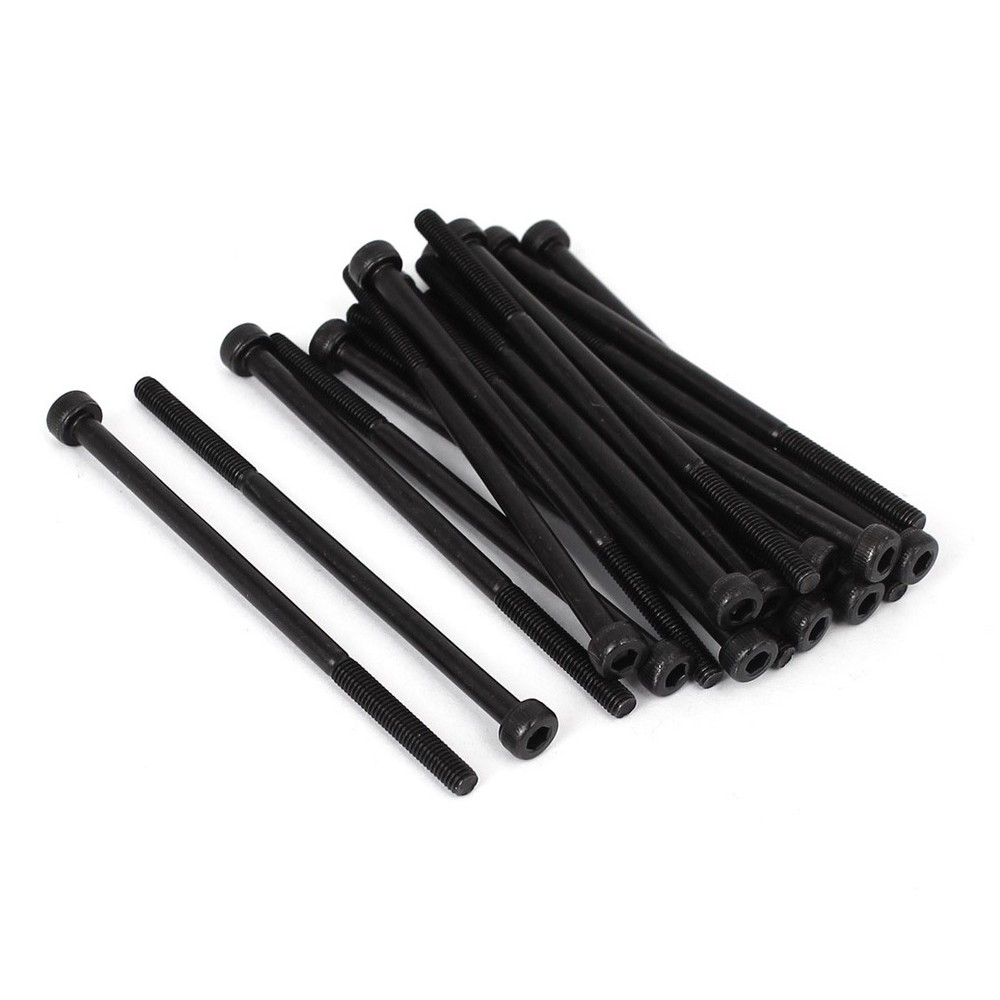 20Pcs M3x60mm Hex Socket Screws DIY Partially Threaded Bolt 12.9 Alloy Steel