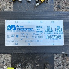 Lot of 4 Acme TA-2-81216 Transformers | 750 VA (0.75 kVA) | 240/480V to 115/120V