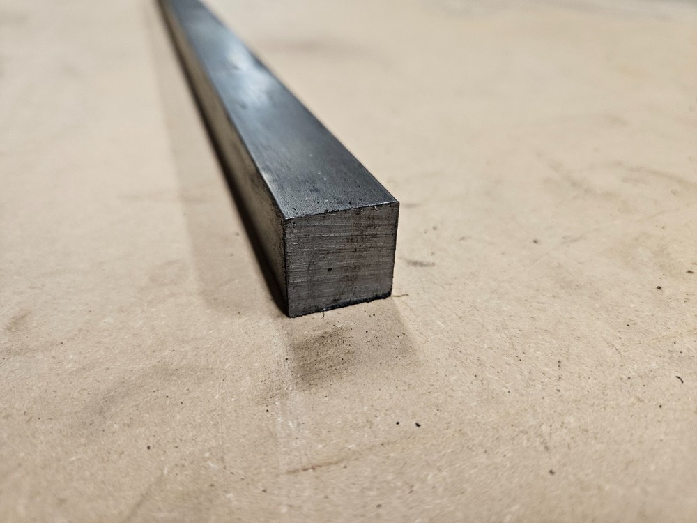 7/8″ Square Steel Bar, x 10.5″ Long, Cold Rolled