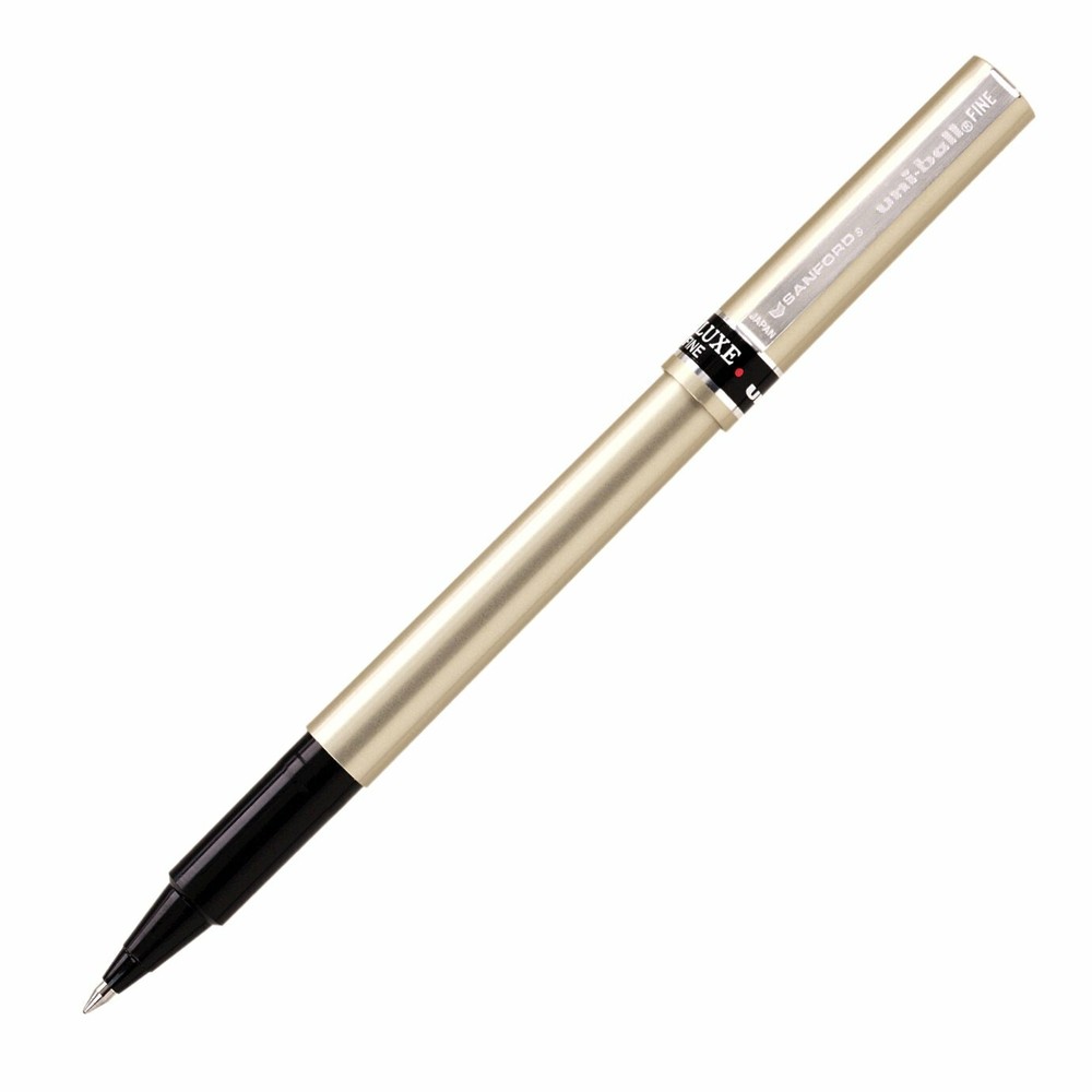 60052 uni-ball Deluxe Roller Ball Pen, Fine Point, Black Ink, Pack of 1