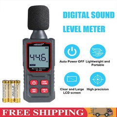 Decibel Meter, Portable Digital Noise Meter 30-130dB Sound Monitoring Tester
