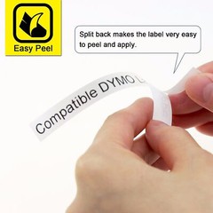 10PK Compatible Dymo LetraTag Refill 91331 Plastic 1/2” Label Tape LT-100H QX50