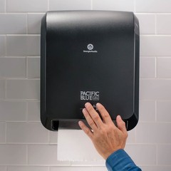 Touchless Paper Towel Dispenser High Capacity Automatic Wall Mount Black