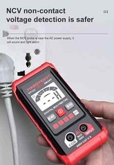Digital Multimeter Tester AC DC Volt Ohm Amp Clamp Meter Auto Range LCD Handheld