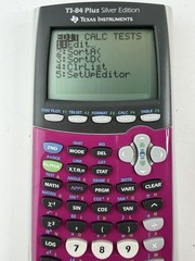 Texas Instruments TI-84 Plus Silver Edition Pink Graphing Calculator with Cover