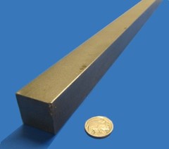 Square 4140 Alloy Steel Annealed Bars, 1 1/8″ x 1 1/8″ Wide x 12″ Length