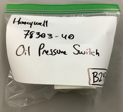 Honeywell 78303-40 Oil Pressure Switch 3A@6V, 1.5A@12V (B247)