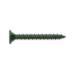 Ribbed Flat Head T25 Star Drive Cement Board Screw #9 x 1-5/8 in. (575-Pack)