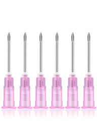 100Pcs 18Ga 1 Inch Needle Luer Lock Lab Accessories, Sterile Individual Package