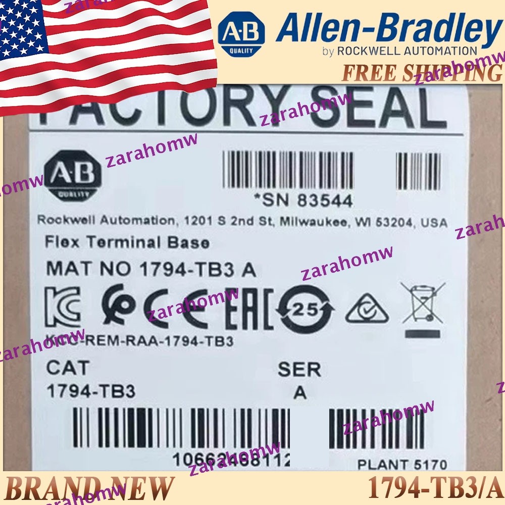 Brand New 1794-TB3/A AB Flex Terminal Base 1794-TB3 US Free Ship AB