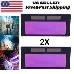 2PCS Welding Helmet Lens Solar Auto Darkening Helmet Mask Lens Filter Shade