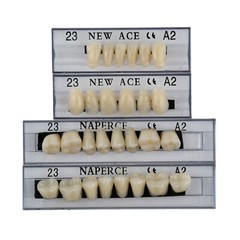 168Pcs/Box Acrylic Resin Denture #23 Dental Upper Lower Shade A2 Teeth Set USA