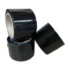 3″x1000FT 80 Gauge Black Pallet Wrap Stretch Film Shrink Hand Wrap 1000′ 1 Roll