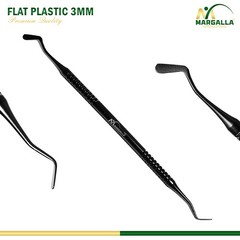 Dental Flat Plastic Filling 3mm Restorative Amalgam Double Ended Mate Black