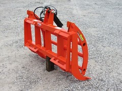 48″ Root Rake Clam Grapple and 42″ Long Pallet Forks Attachment ComboQuickAttach
