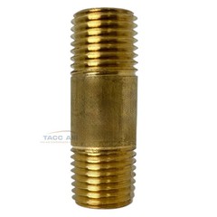 2 PC 1/4″ Male NPT X 1.5″ Long Pipe Nipple 1/2″ Extension Threaded Fitting Brass