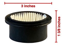 5PK American Made High Pleat Count Air Filter Fits Rolair 436 ~ 3″ Diameter