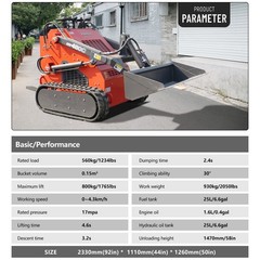 FREE SHIP HY480C Mini Skid Steer Loader 23HP EPA Engine Three pumps and valves