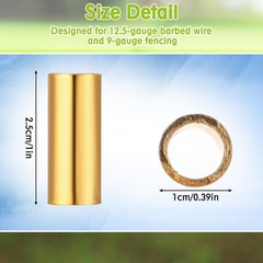 Blulu 100 Pack Fence Wire Splices for Barbed Wire Fencing Weather Resistant C…