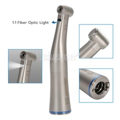 Dental 1:1 Fiber Optic LED Contra Angle Handpiece 4 Spray Push Button fit NSK po