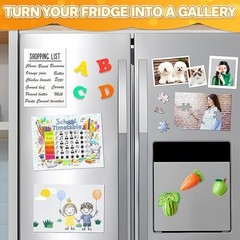 FINDMAG 6PCS Magnetic Sheets 4×6 Adhesive Back Flexible Magnet Paper DIY