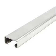 Zoro Select Fs-500 St4 60.00 Single Channel Strut, Solid, 304 Stainless Steel,,
