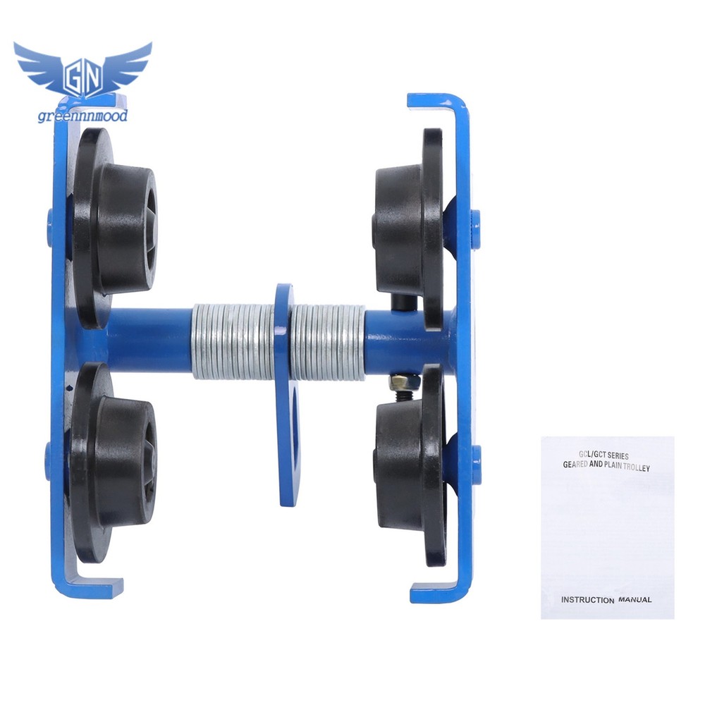 Push Beam Trolley Manual Trolley 1100lbs/0.5 Ton Load 55-135mm Adjustable