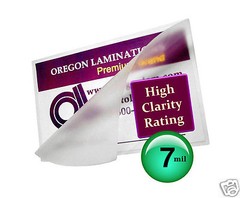 1000/pk 7 Mil Prayer Cards size Hot Laminating Pouches 2-3/4 x 4-1/2, 2.75 x 4.5