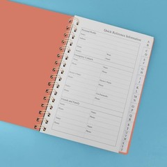 Compact 3.5×5.25 Inch Address & Birthday Book with Durable Binding – Rose Design