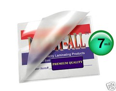 500/pack LAM-IT-ALL 7 Mil 2-1/8 x 3-3/8 Hot Laminating Pouches Credit Card size