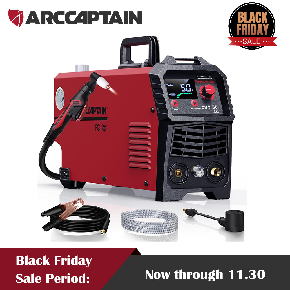 50A Plasma Cutter 110/220V Dual Voltage DC Inverter Cutting Machine 1/2” Cut US