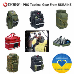 DERBY Tactical Rescue Stretcher Folding Drag Litter Nylon 8 Handles MOLLE Pouch