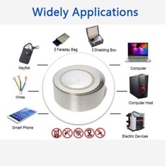 Faraday Tape Conductive Adhesive Tape Roll for EMI Shield RF Signal Block 33FT