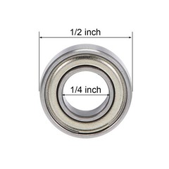 R188ZZ Deep Groove Ball Bearings Z2 1/4 Inch x 1/2 Inch x 3/16 Inch Double Sh…