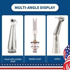 Dental Slow Low Speed Handpiece Contra Angle Push Button