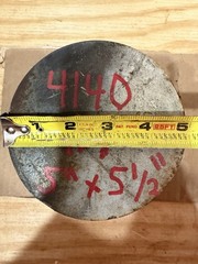 One Piece 4140 Hot Rolled Steel Bar Round Stock Heat Treated 5” OD x ~5 1/2”