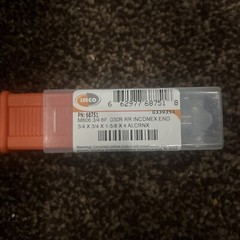 6FL Imco Carbide 3/4″ x 3/4″ x 1-5/8 X 4″ .03R RR Inconex 68751 AlCrNX