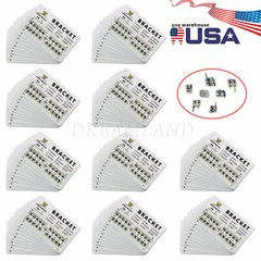 100Packs Dental Orthodontics Bracket Braces Mini Roth 022″ 3-4-5hooks #2 RP^^op