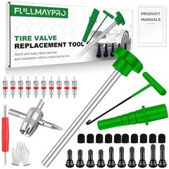 38PCS Tire Valve Stem Core Quickly Replacement Tool Kit,Quick Change Tire Valve