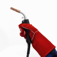 Premium Leather Welding Gloves Heat Resistant Safety Work Heavy Duty Large