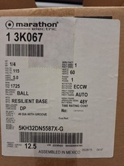 Marathon AC Motor 1/4 HP 1725 RPM 115 V 48Y 5KH32DN5587X TESTED