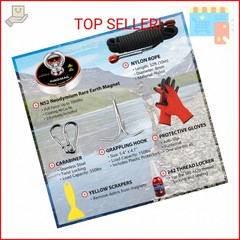 FINDMAG Magnet Fishing Kit with Case Fishing Magnets 1000 LBS Pulling Force Supe