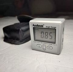 Digital Angle Cube Gage Electronic Gauge Sea Level Protractor Magnetic Base