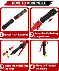Electric USB Fuel Transfer Pump Battery Powered & Plug-In Power Supply, Portable