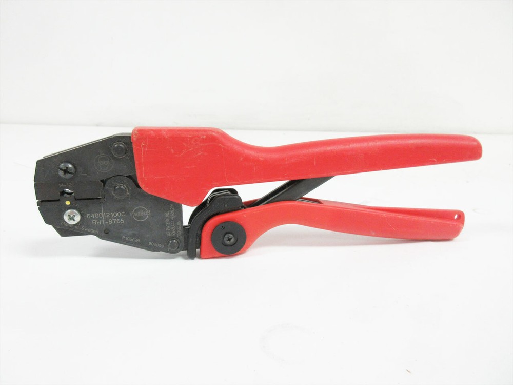 MOLEX 640012100C RHT-8765 HAND CRIMP TOOL 14 – 12 AWG – NO LOCATOR 64001-2100