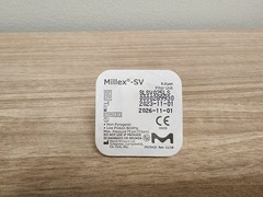 Millex Syringe filter, pore size 5.0 μm, diam. 25 mm, PVDF membrane, 50 Pack