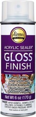 Spray Gloss Acrylic Sealer 6 Oz Clear Finish for Wood Metal Glass Projects