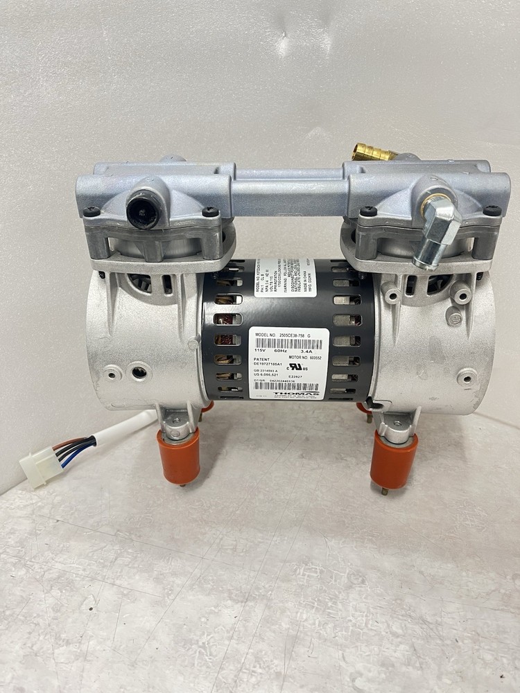 Thomas 2505CE38-758 G Oilless Vacuum Air Pump 3.4 cfm 100 psi 115V 60Hz 3.4A